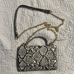 Snakeskin print Wallet Crossbody